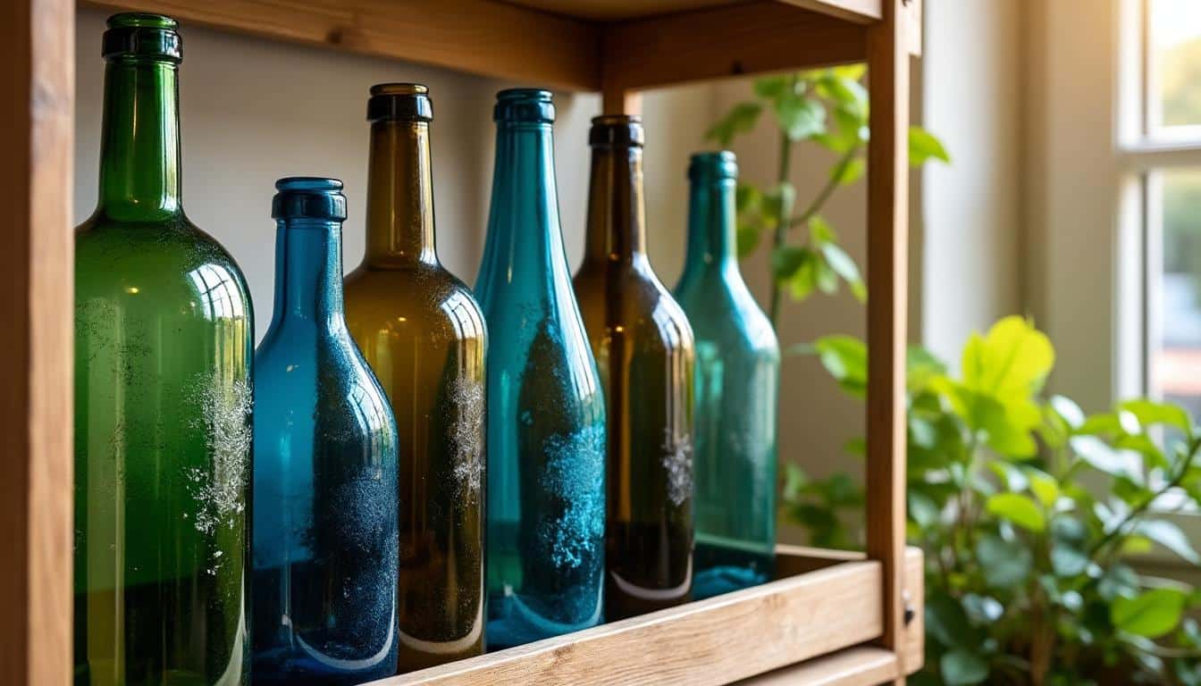 Bouteilles recyclées : bien choisir les couleurs assorties pour sa déco