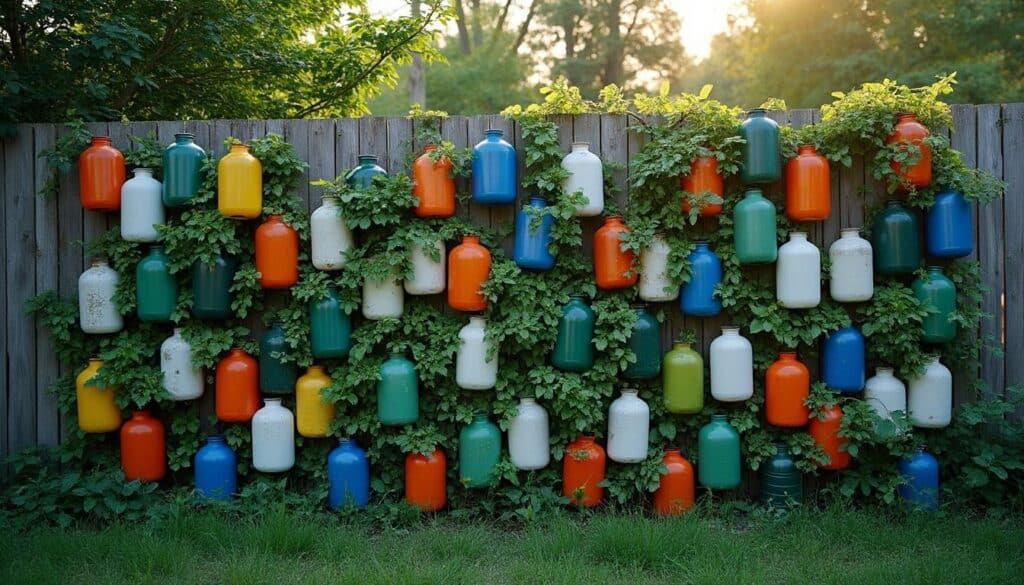 Comment réaliser un mur végétal en bouteilles recyclées