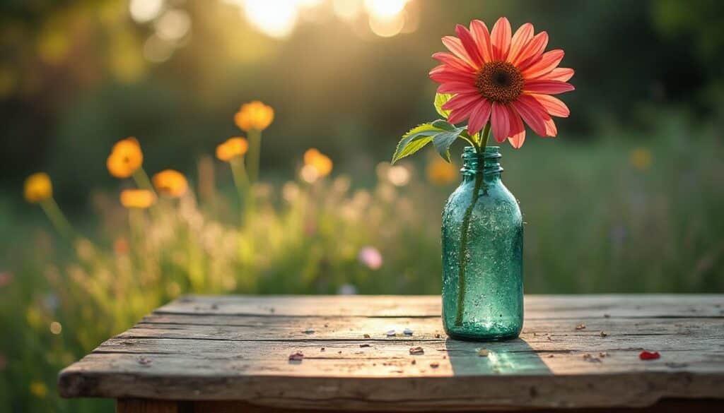 Créer un vase original avec une bouteille recyclée