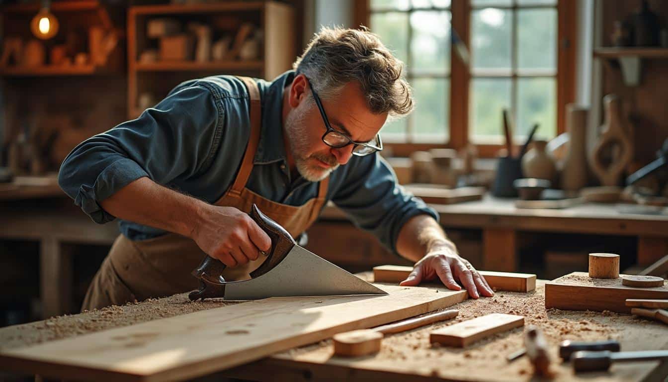 Illustration: Découvrir la scie à onglet manuelle : rôle et fonctionnement essentiel