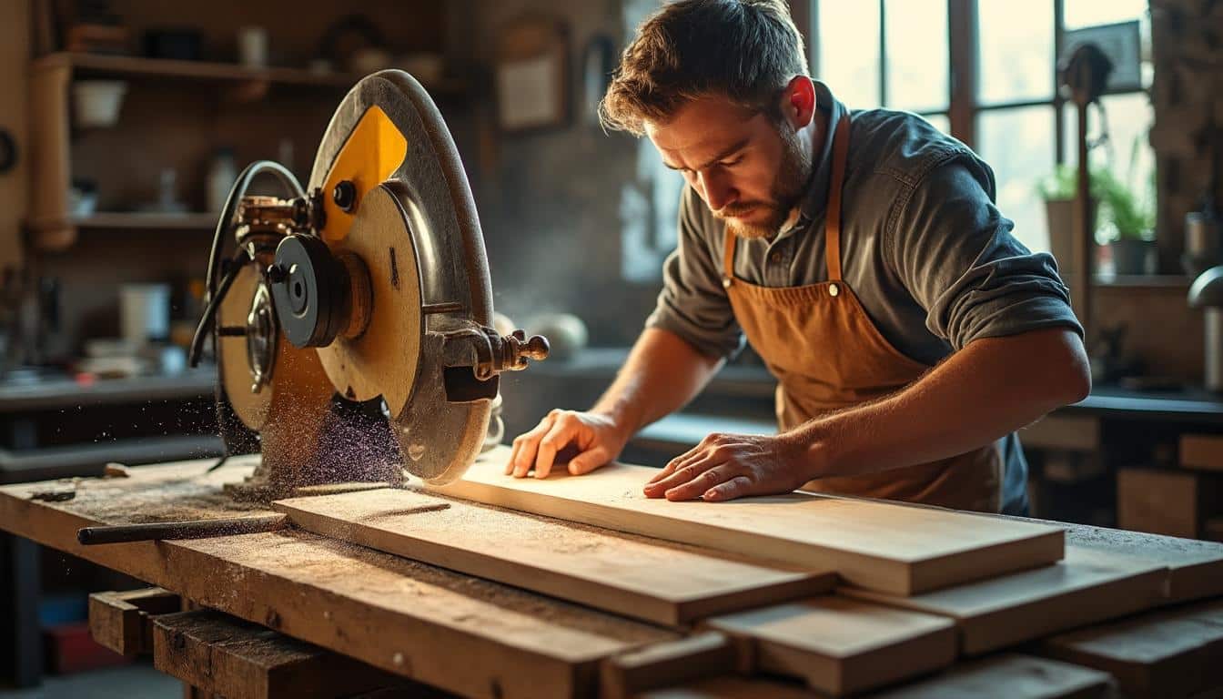 Illustration: Comprendre le fonctionnement et l’intérêt d’une scie circulaire sur table