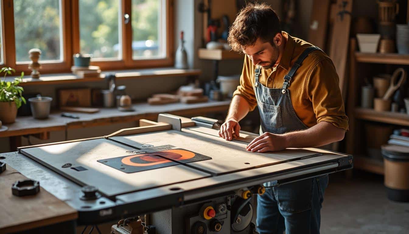 Illustration: Explorer les composants clés et les fonctionnalités qui font la force de la scie table