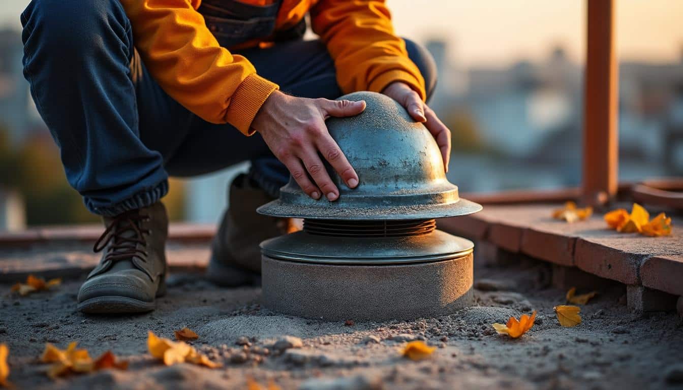 Illustration: Comprendre le rôle essentiel du chapeau de ventilation sur une toiture en terre cuite