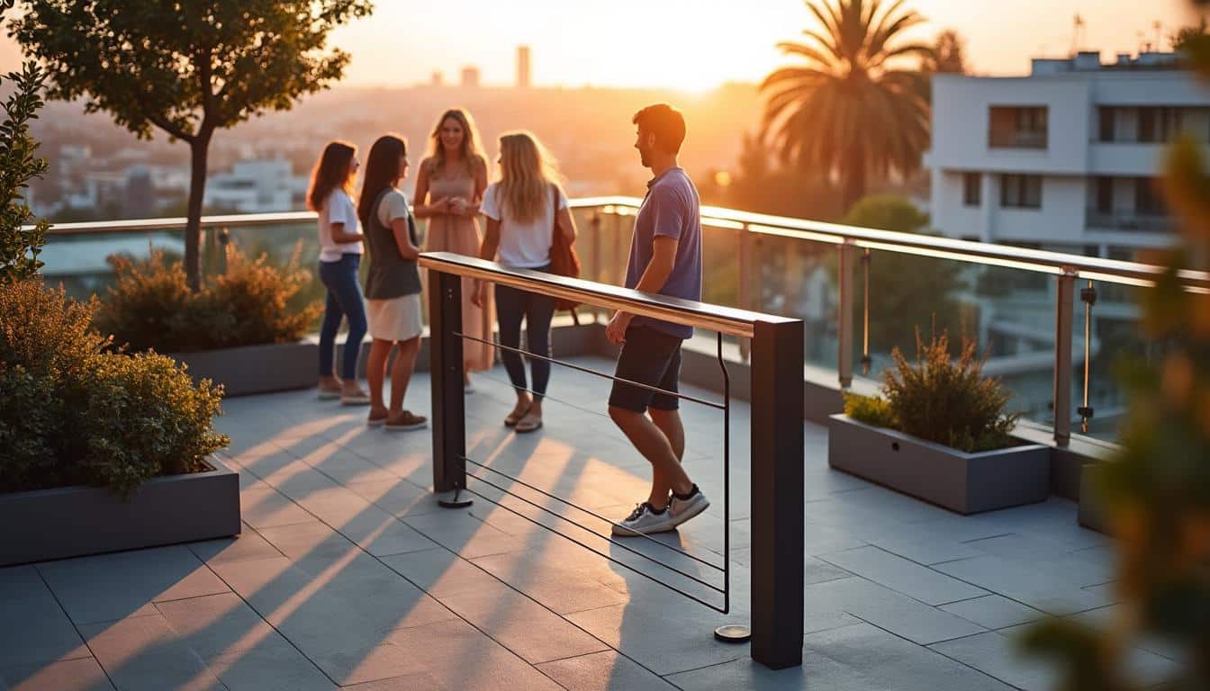 Illustration: Comprendre le rôle essentiel du garde corps pour une toiture terrasse sécurisée
