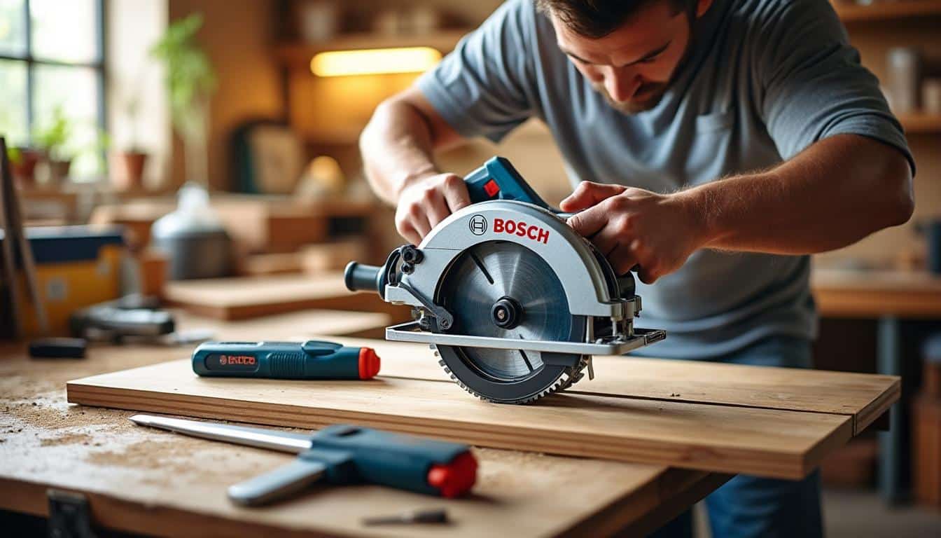 Illustration: Les caractéristiques techniques essentielles des guides Bosch pour scie circulaire