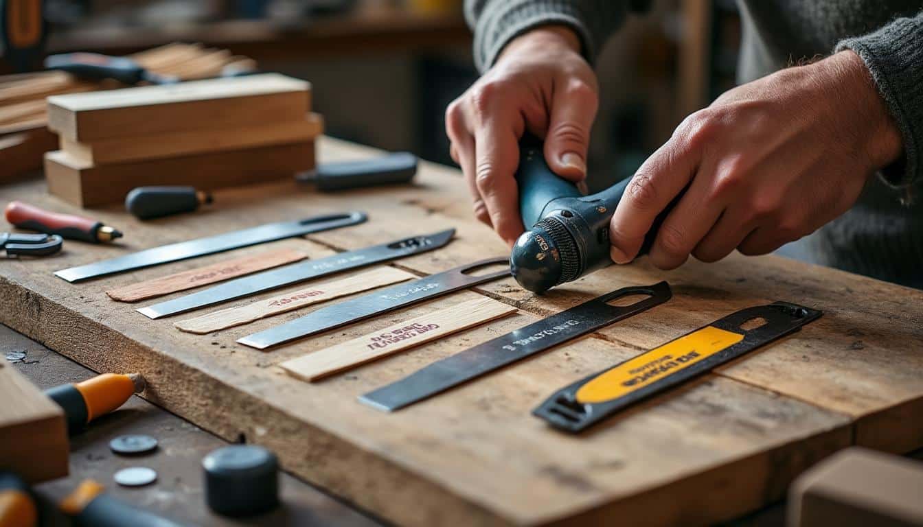 Illustration: Les différents types de lames pour scie à ruban Parkside : usages et matériaux