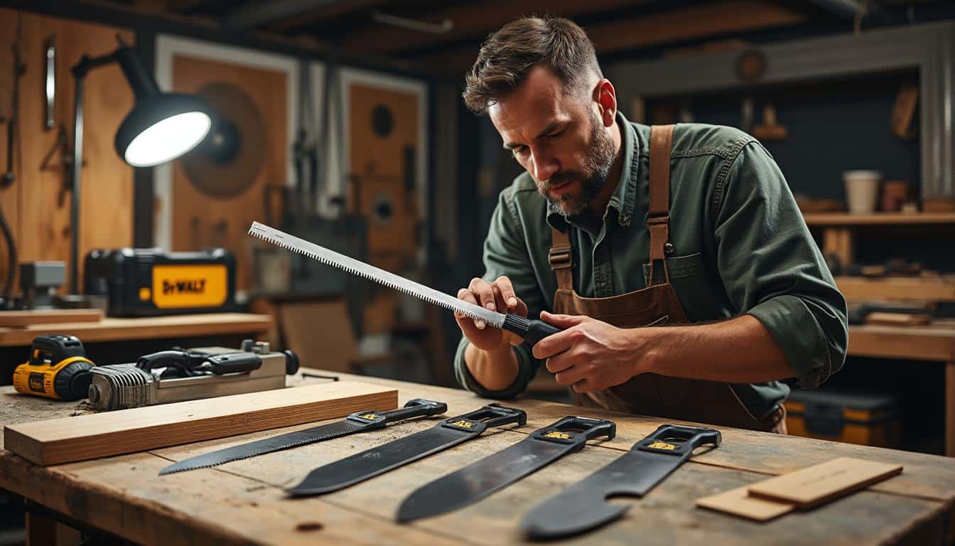 Illustration: Comment choisir la bonne lame de scie sabre Dewalt selon le matériau à découper ?