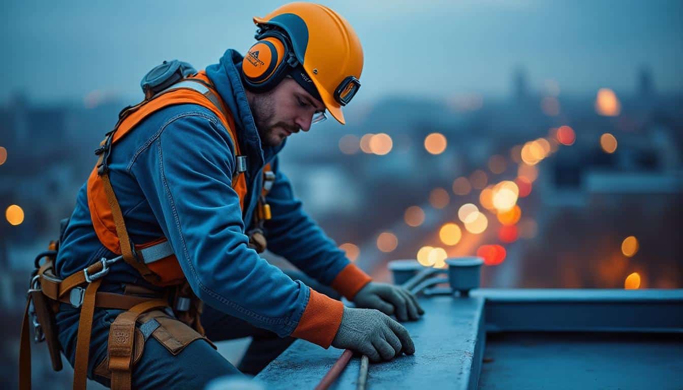 Illustration: Pourquoi installer une ligne de vie sur une toiture est essentiel pour la sécurité