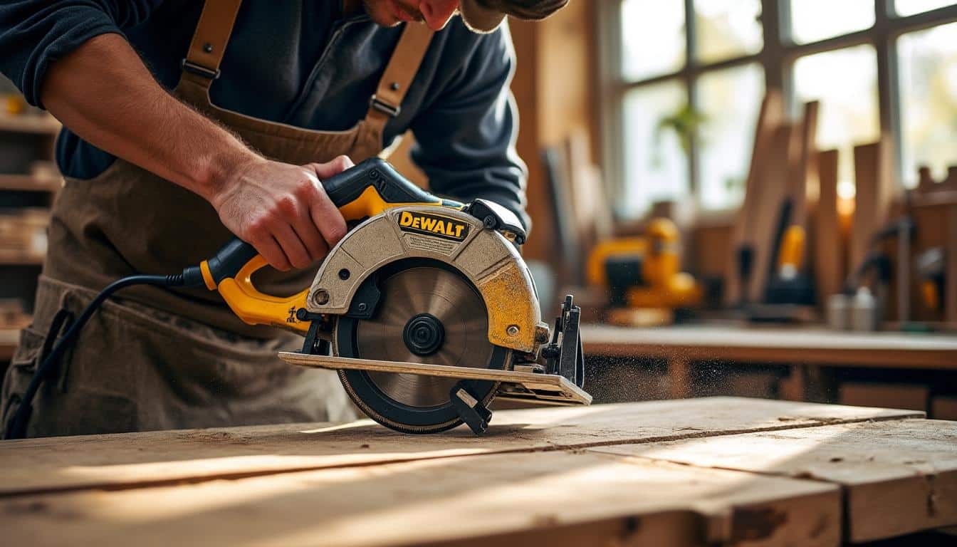 Illustration: Découvrir la scie circulaire Dewalt filaire : qu’est-ce que c’est et à quoi sert-elle ?