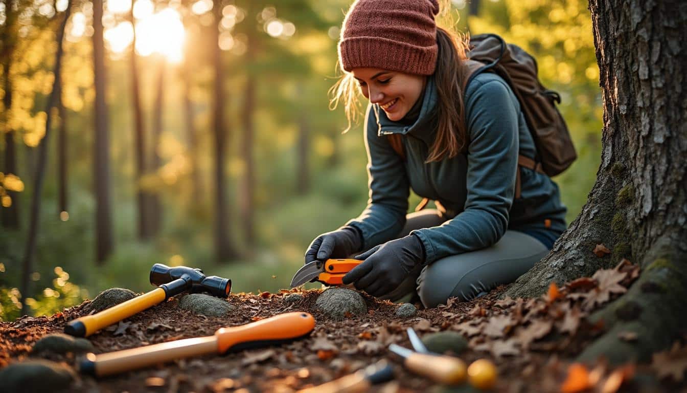 Illustration: Pourquoi choisir la scie pliable plutôt qu’une hache ou une scie classique ?