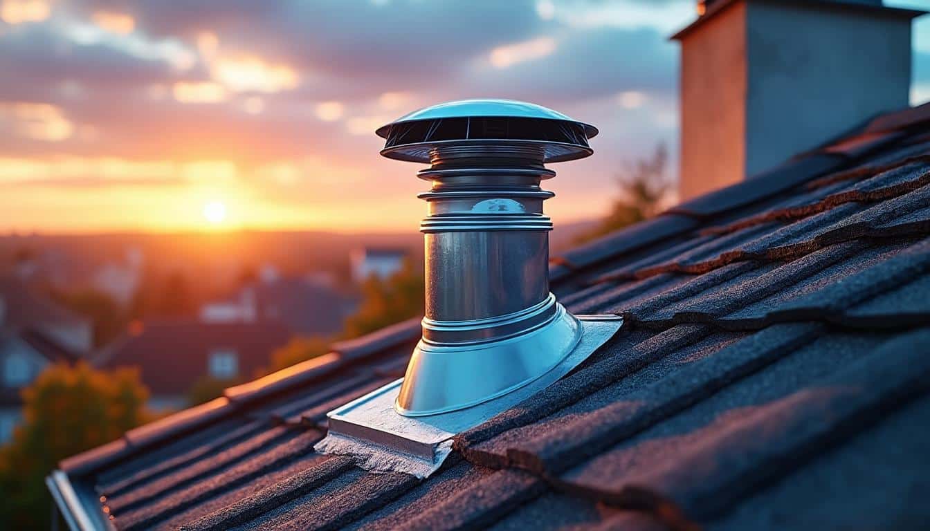 Illustration: Comprendre le rôle essentiel de la sortie de ventilation en toiture