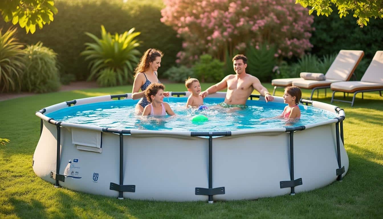 Illustration: Pourquoi opter pour une piscine en acier hors sol ?