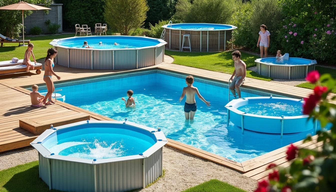 Illustration: Comprendre les caractéristiques et formes des bassins hors sol carrés