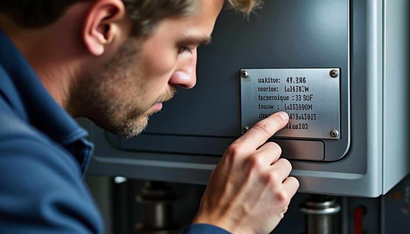 Illustration: Comprendre les éléments inscrits sur la plaque signalétique d’une chaudière