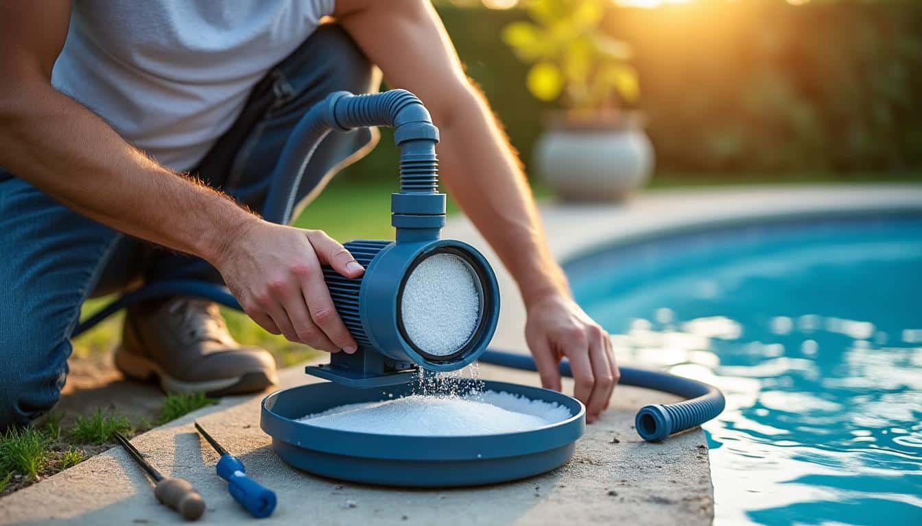 Illustration: Comprendre le fonctionnement d’un système de filtration à sable pour piscine hors sol