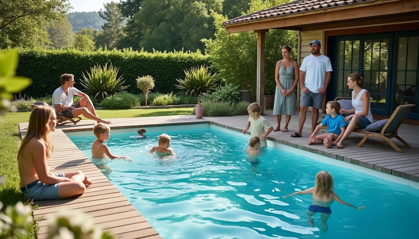 Illustration: Pourquoi privilégier une piscine hors sol en résine plutôt qu’une en métal ou en bois ?