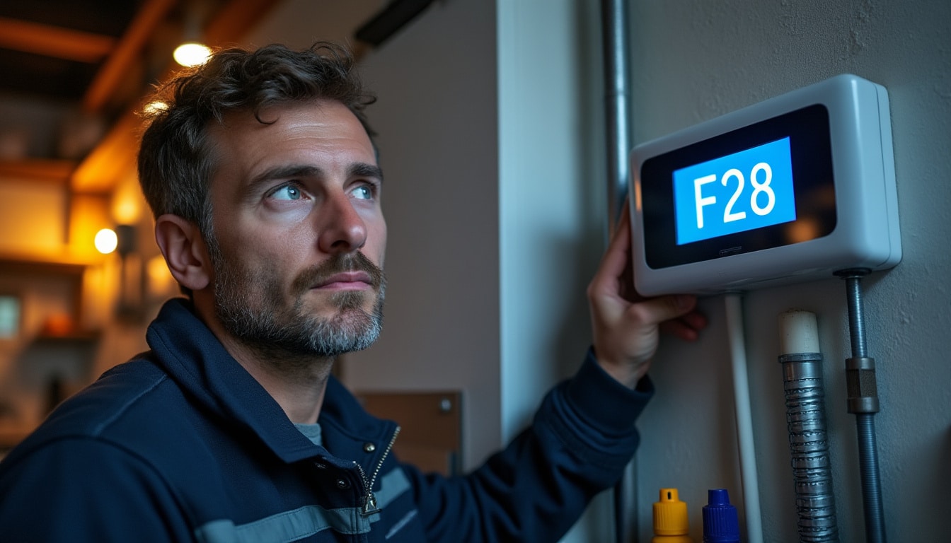 Illustration: Qu’est-ce que le code F28 sur une chaudière ?