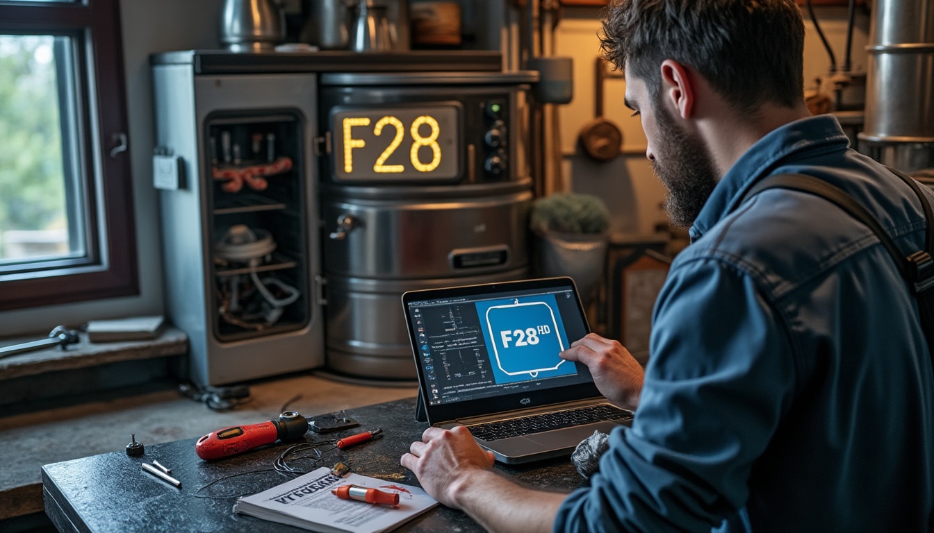Code F 28 de la chaudière : causes, diagnostics et solutions