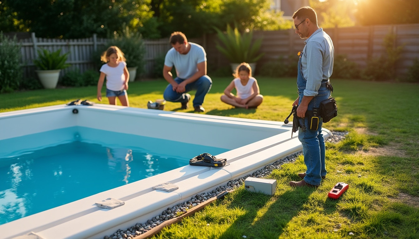 Illustration: Comprendre ce qu’est une piscine hors sol avec une coque rigide