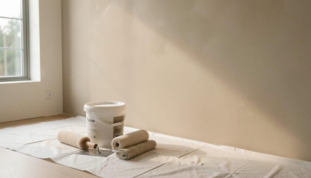 Peinture à effet sablé : application, teintes et rendu
